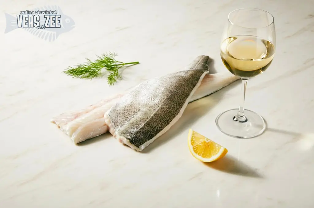 Heekfilet met citroen en wijn