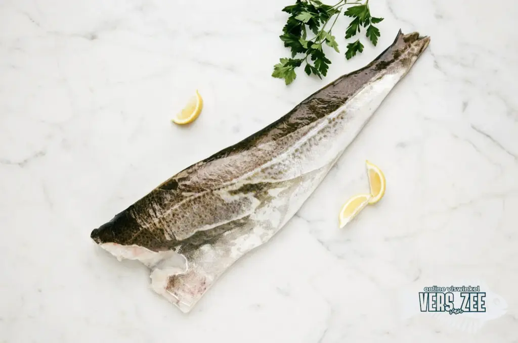 Verse kabeljauw met citroen en peterselie