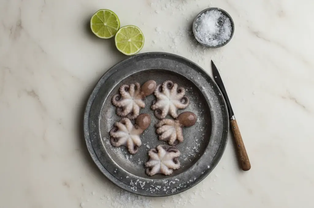 Octopus met limoen en zout